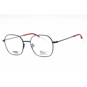 Tommy Hilfiger Men's Eyeglasses - Matte Blue Metal Square Full Rim Frame | TJ 0014 FLL