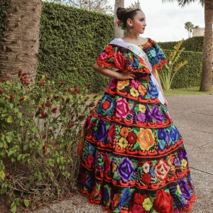 Traditional Chiapas de Corzo Dress - Adult