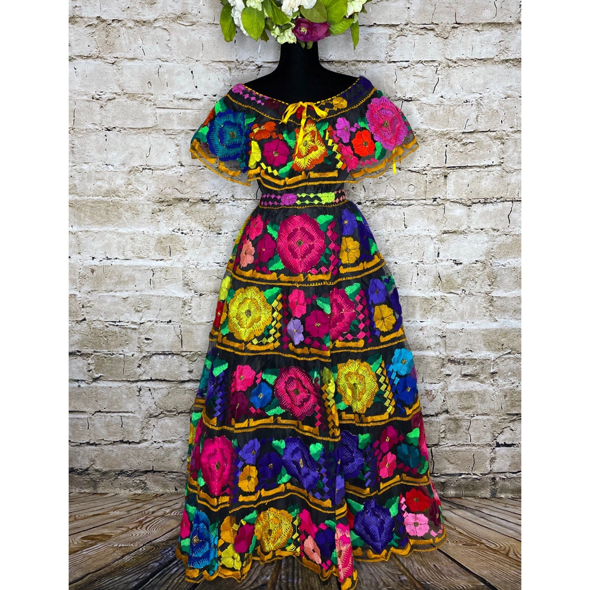 Traditional Chiapas de Corzo Dress - Adult