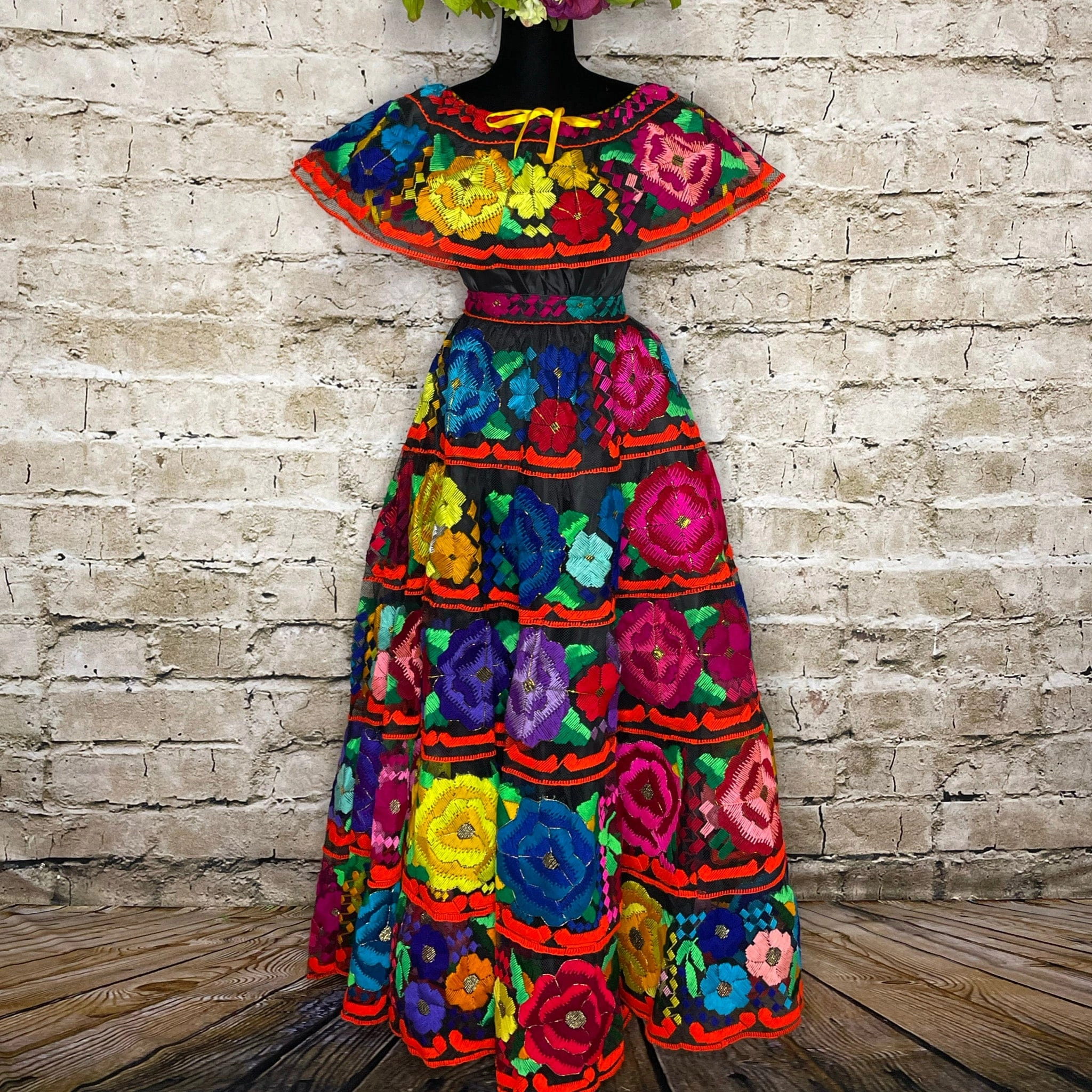 Traditional Chiapas de Corzo Dress - Adult