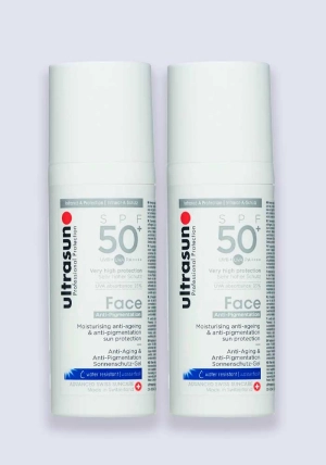 Ultrasun Face Anti-Pigmentation SPF 50  50ml - 2 Pack Saver