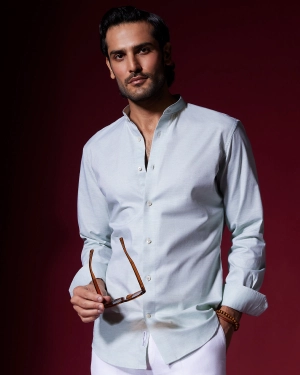 Veritas Slubby Twill Shirt - Moss Green