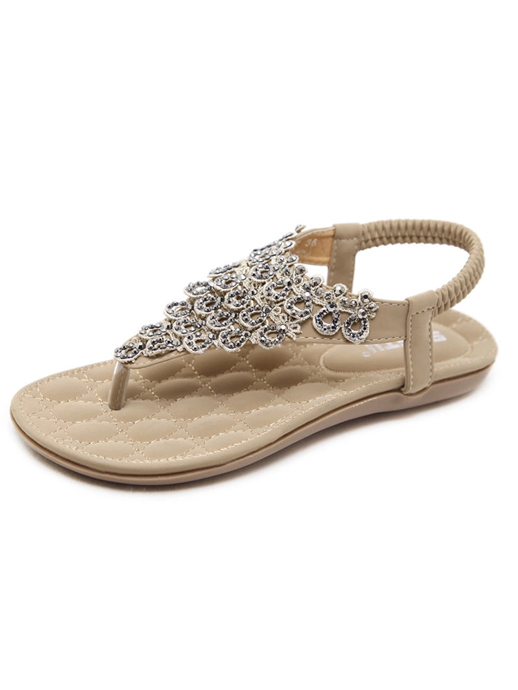 Women's Casual Beach Ankle T-Strap Thong Flip Flops Sandals