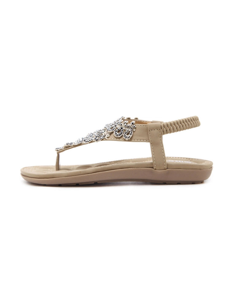 Women's Casual Beach Ankle T-Strap Thong Flip Flops Sandals