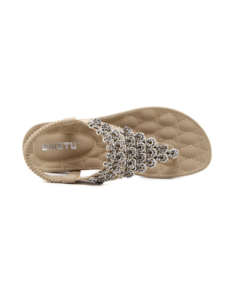 Women's Casual Beach Ankle T-Strap Thong Flip Flops Sandals