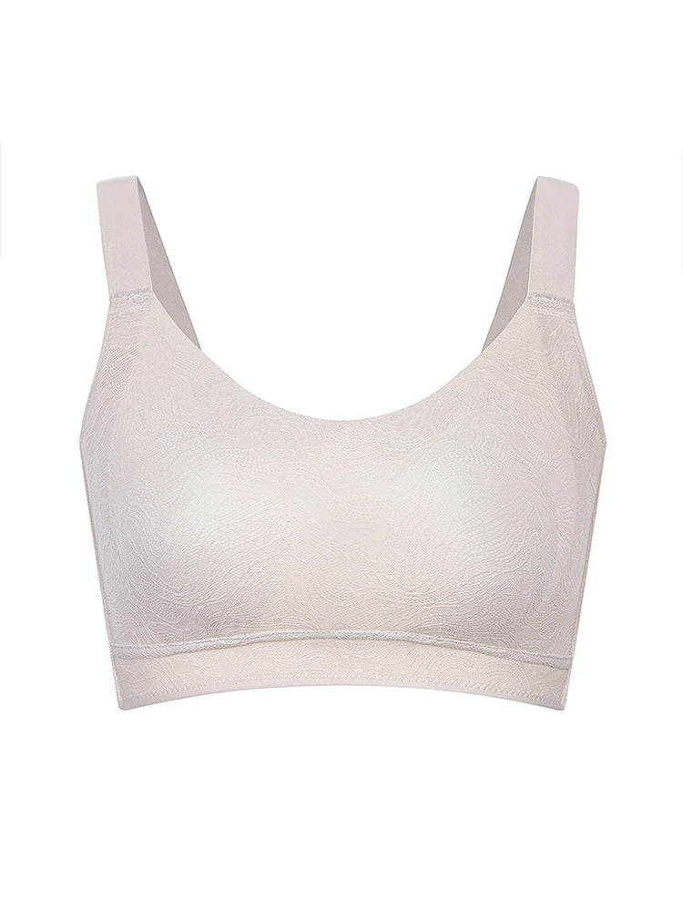 Women's Elegant Solid Color Side Support Minimizer Bra