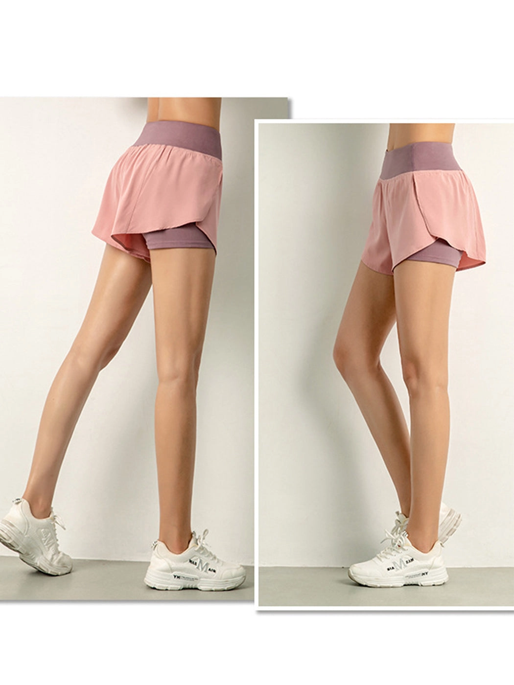 Women's Quick Dry 2-in-1 Running Fitness Shorts