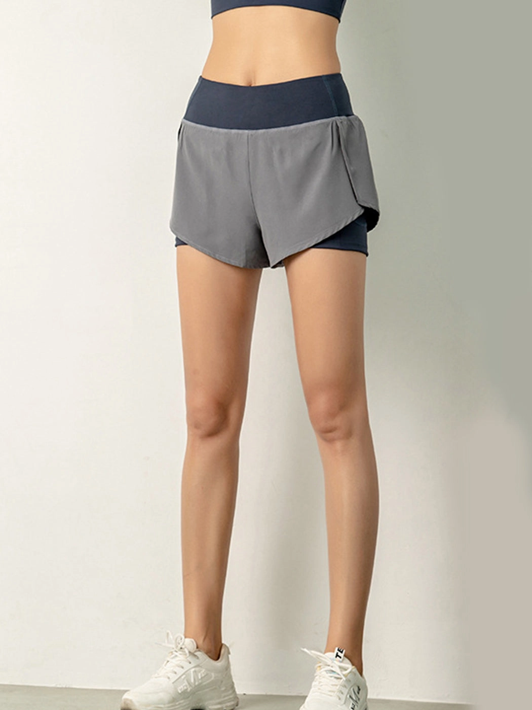Women's Quick Dry 2-in-1 Running Fitness Shorts