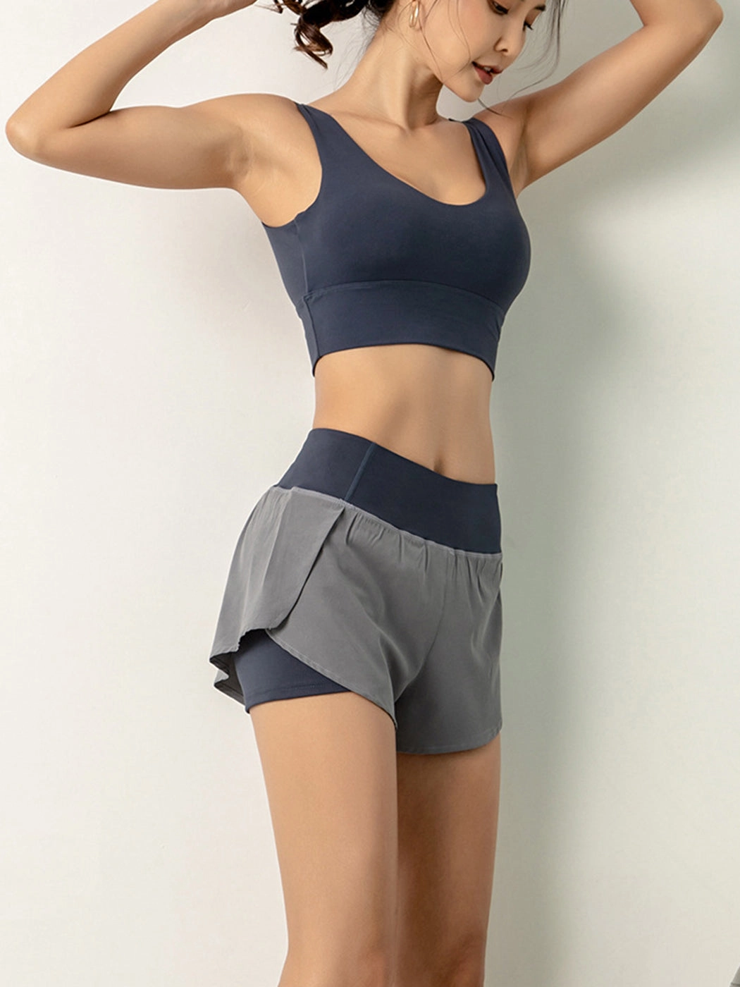 Women's Quick Dry 2-in-1 Running Fitness Shorts