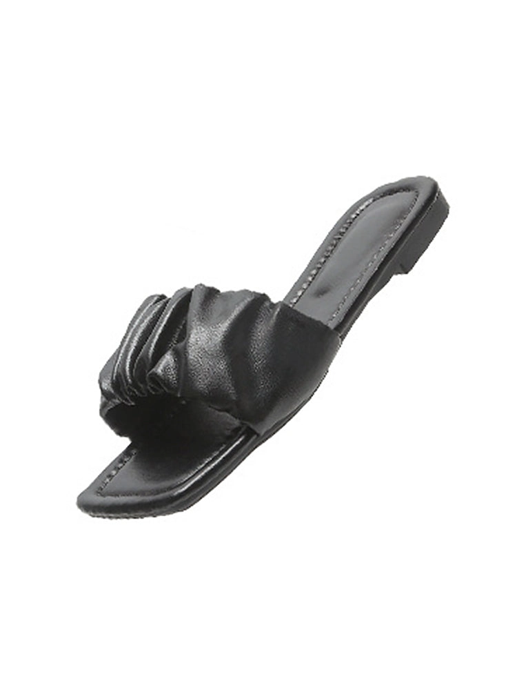 Women's Summer Open Toe Slip Flat Sandals
