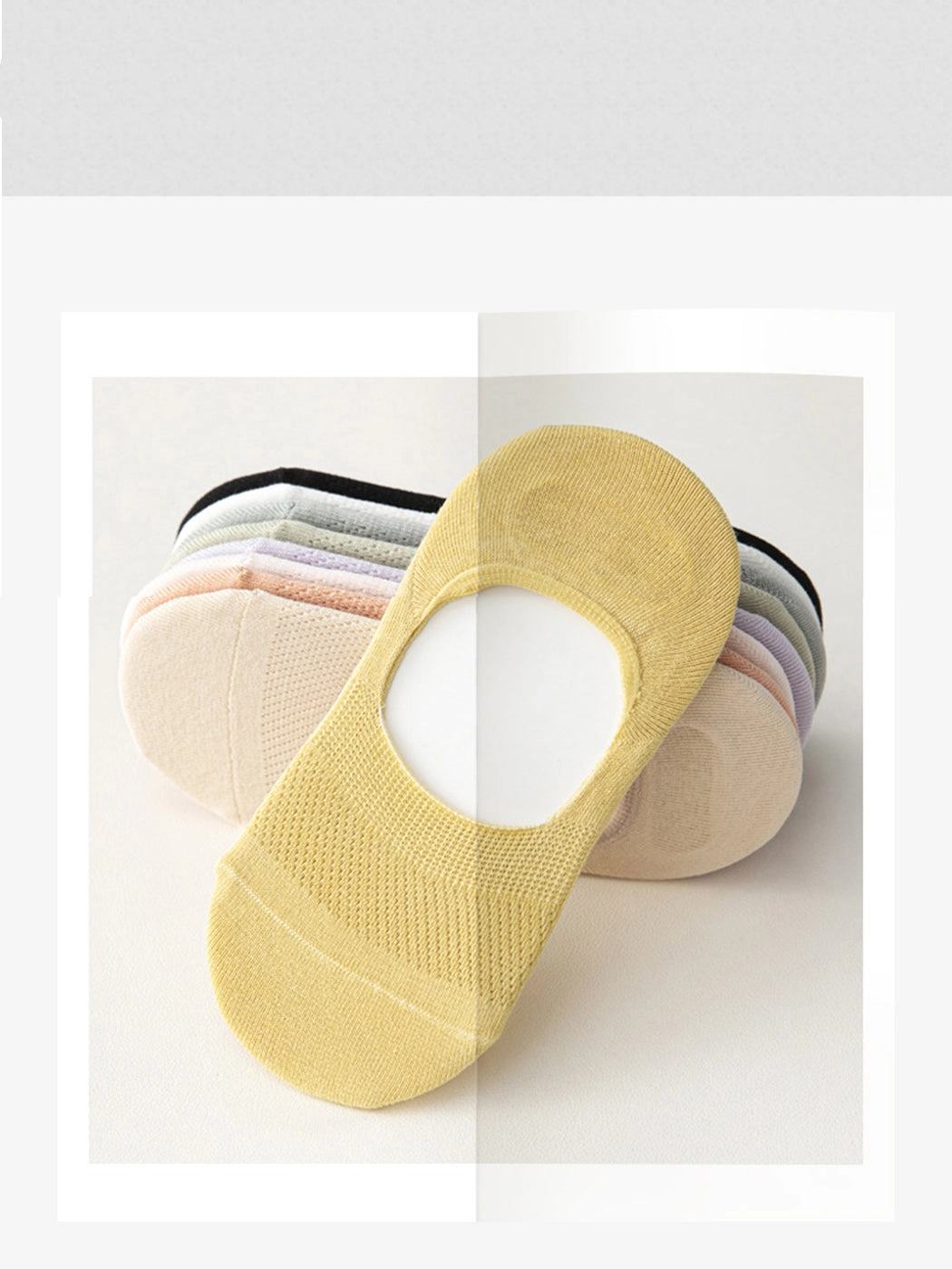 Women's Summer Thin Mesh Cotton Invisible Socks