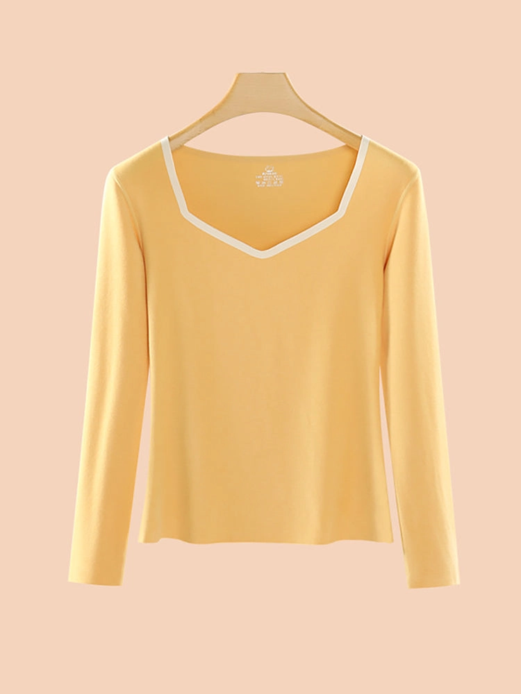 Women's V-Neck Dralon Seamless Thermal Top
