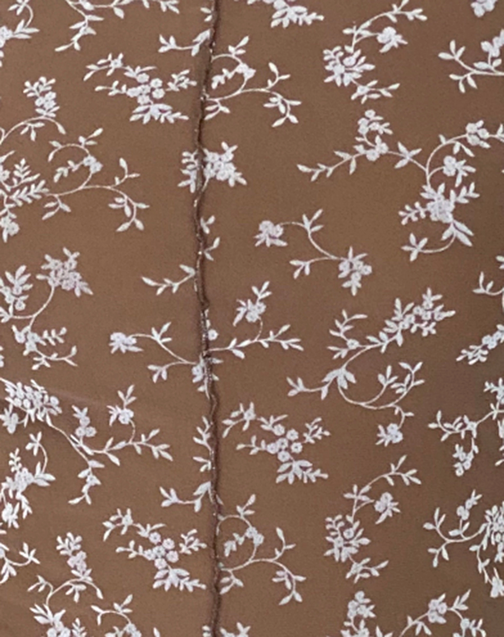Zest Mesh Long Sleeve Top in Botanist Flock Dark Taupe