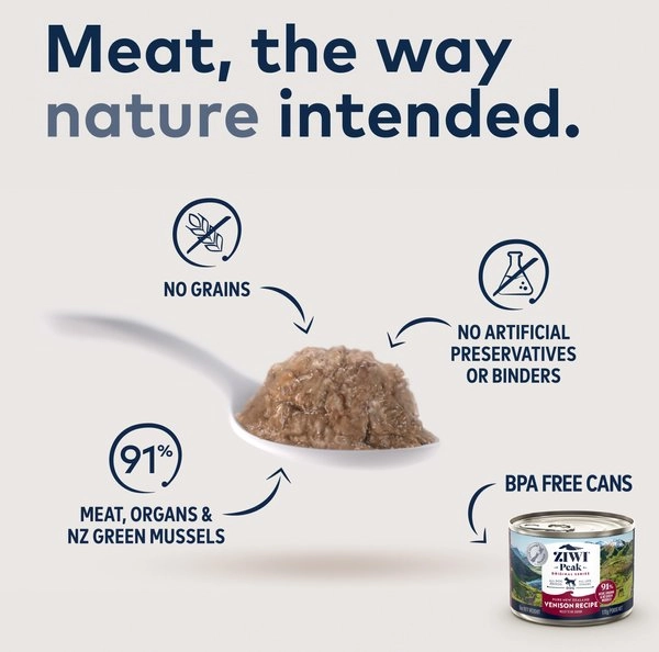 ZIWI Peak Grain Free Venison Recipe Canned Dog Food